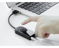 UGREEN Zewnętrzna karta dźwiękowa USB CM129 15cm czarny - 1501485 - zdjęcie 2